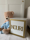 Load image into Gallery viewer, Speelgoedkist met naam - Toybox with name - M 40x40x40 cm
