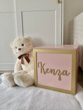 Load image into Gallery viewer, Speelgoedkist met naam - Toybox with name - M 40x40x40 cm
