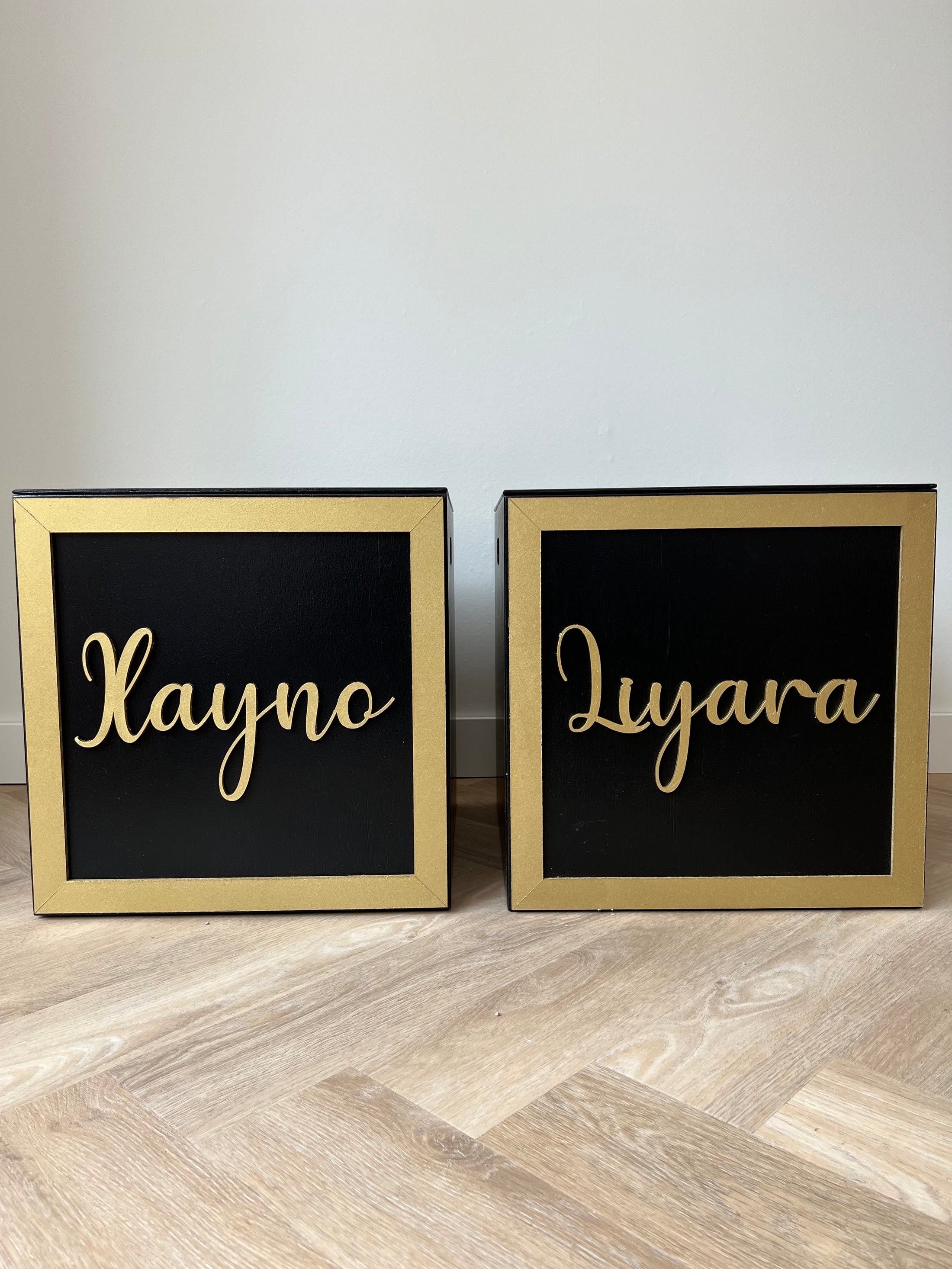 Speelgoedkist met naam - Toybox with name - M 40x40x40 cm